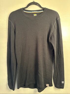 Meriwool Layers Womens Merino 250 Base Layer Long Sleeve Merino Wool Black